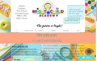 Bright Child Academy website