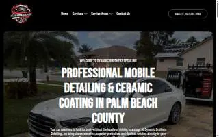 Dynamic Brothers Detailing & Ceramic Coating website