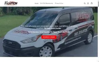 KLUTCH Auto Detailing of North Palm Beach website