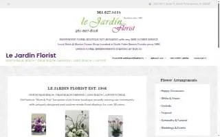 Le Jardin Florist and Gifts LLC of North Palm Beach website