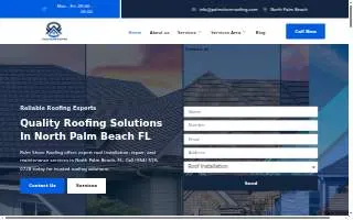 Palm Shore Roofing website