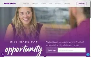 PrideStaff of North Palm Beach website