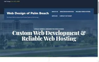 Web Design of Palm Beach Inc website