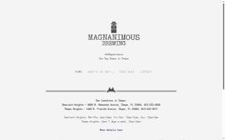 Magnanimous Brewing Tampa Heights of Northdale