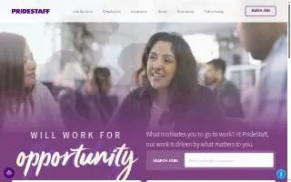 PrideStaff of Northdale website