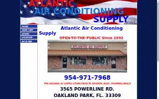 Atlantic AC Supply website