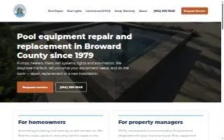 Downtown Pools website