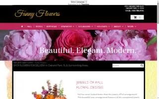 Fanny Flowers website