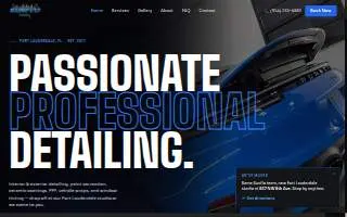 Sunflo Detailing website