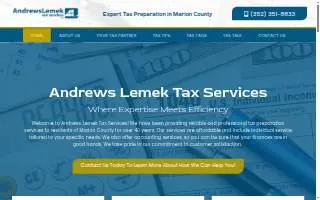 Andrews Lemek Tax Services, LLC website