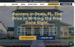 Bings Painting Plus website