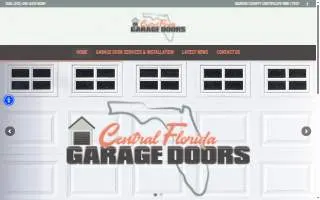 Central Florida Garage Doors website