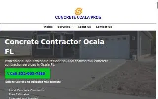 Concrete Ocala Pros website