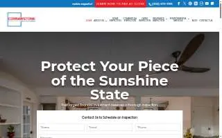 Cornerstone Inspections of Ocala website