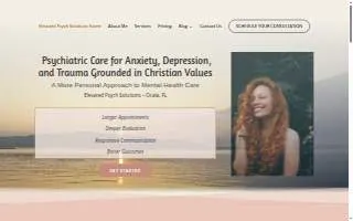 Elevated Psych Solutions website