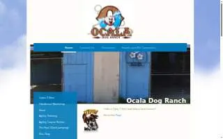 Ocala Dog Ranch website