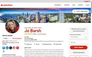 Jo Barsh - State Farm Insurance Agent website