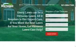 Virtuous Lawn Care website