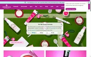 Essence Glow Spa website