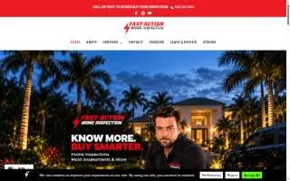 Fast Action Home Inspection of Ojus website