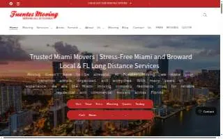 Fuentes Moving of Ojus website