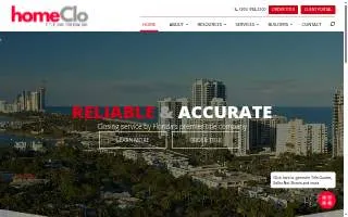 HomeClo Title and Escrow website