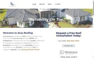 Soza Roofing website