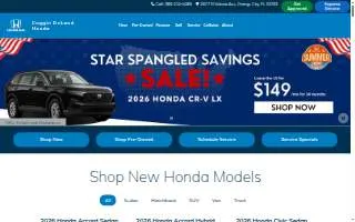 Coggin DeLand Honda website