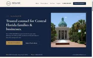 Hill & Hill Attorneys at Law, PLLC of Orange City website