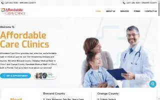 Affordable Care Clinics @ Sand Lake Medical Walk in Clinic website