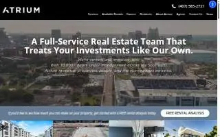 Atrium Management Company of Orlando website