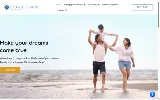 Coastal Loans, LLC website