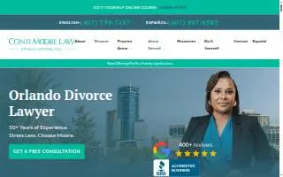 Conti Moore Law Divorce Lawyers, PLLC Orlando website