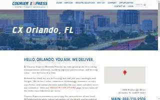 Courier Express of Orlando website