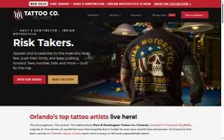 Hart & Huntington Tattoo Co. Orlando website