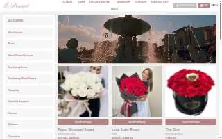 Le Bouquet Fleurs website