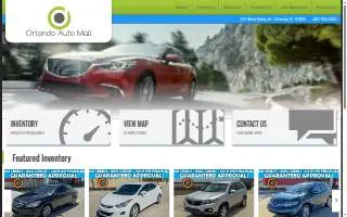 Orlando Auto Mall website