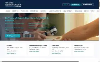 Orlando Dermatology Center website