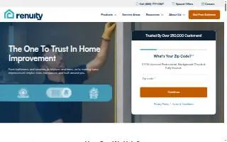 Renuity Home Improvement of Orlando & Space Coast website