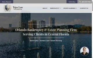 Tejes Law, PLLC of Orlando website