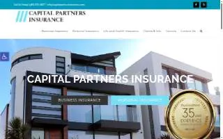 Capital Partners Insurance website