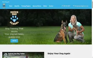 Super Dog School of Ormond Beach website