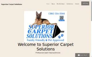 Superior Carpet Solutions website