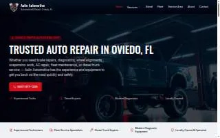 Aulin Auto & Truck Repair - Oviedo website