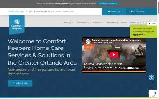 Comfort Keepers of Oviedo website