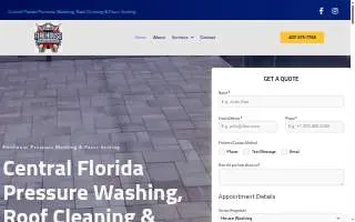 Firehouse Pressure Washing and Paver Sealing website