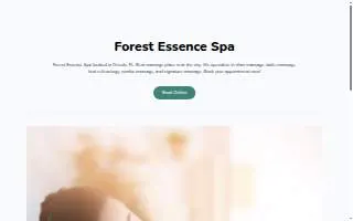 Forest essence spa website