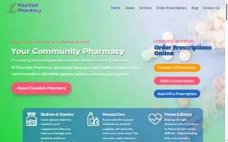 Fountain Pharmacy website
