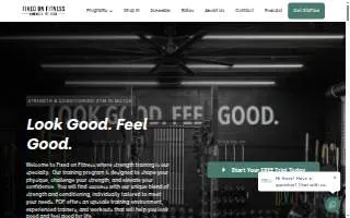 Fixed on Fitness, INC. website