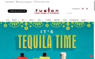Fusion Fine Wine & Spirits Inc website